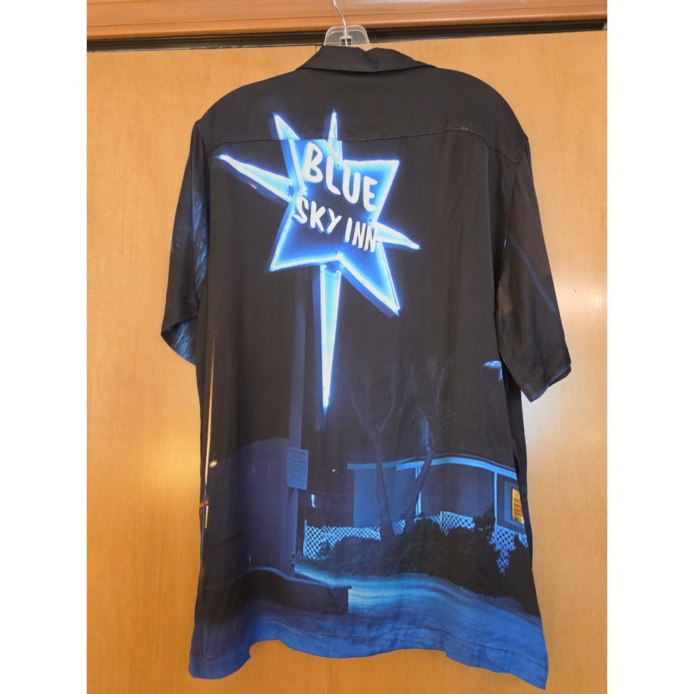 Blue Sky Inn Men's Button Up Viscose SS Shirt Made In Italy Size Med NEW! $375 - Picture 3 of 14